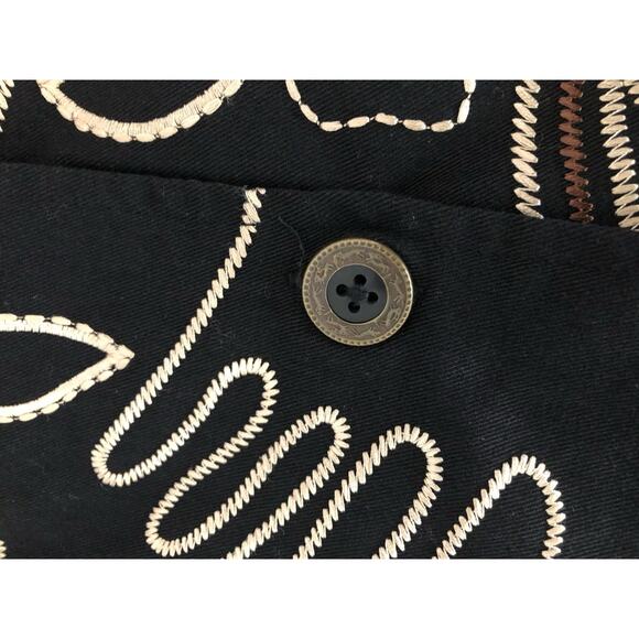 Vicki Wayne Women Plus Blazer 16W Embroidered Long Sleeve Clueless Preppy Black - Picture 5 of 9